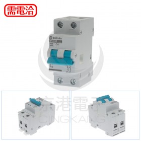士林電機 BHA32C4 (2P 4A) C型6KA 軌道式迴路保護器