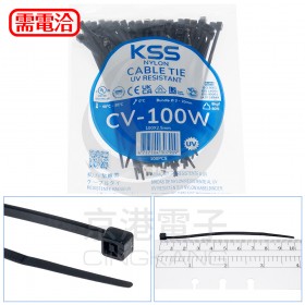 抗UV紮線帶(UL合格) CV-100W 2.5*100mm 黑色 (100PCS/包)