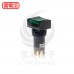 DECA 16φ P16LMT2-1abKG  LED 24V 長方形按鈕開關 覆歸 綠色