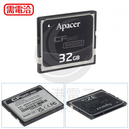 ADHNTECH 96FMCFF-32G-CM-AP2 Apacer 32GB CFast MLC 快閃記憶體 常溫