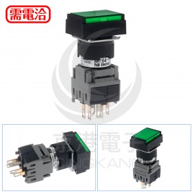 AH164-TLG11E3  富士 復歸型 16ψLED 1A1B DC24V 綠色