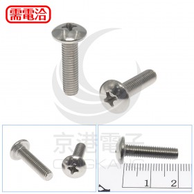 白鐵 扁圓頭十字螺絲 M5*20mm (10pcs/包)