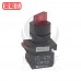 NHD 22MM 2段短柄照光選擇開關 紅 1A1B LED 24V NLS22-S211RA
