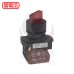 NHD 22MM 2段短柄照光選擇開關 紅 1A1B LED 24V NLS22-S211RA
