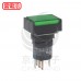 和泉 16/長方形照光復歸 LED24V 1C綠色 IP40 AL6H-M14GC
