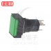 和泉 16/長方形照光復歸 LED24V 1C綠色 IP40 AL6H-M14GC