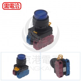 IDEC 和泉 YW1L-A2E11Q4S 24V藍 LED交替型照光按鈕開關(樹脂框)