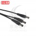 DC電源線接頭 5.5*2.1一母分三公 28CM