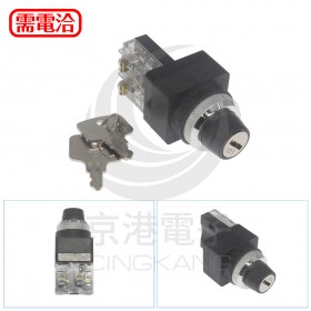 天得鎖匙選擇開關二段 φ25mm 1A TKS-251a2