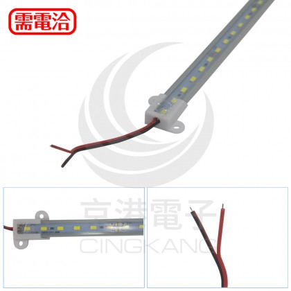 【不可超取】5630 LED(72顆) 平底PC透明罩(白光) 24V (長：1M)