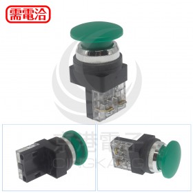 TBM-301A-G 30mm 大頭按鈕-綠 1a (傳統型)