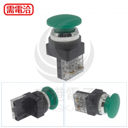 TBM-301A-G 30mm 大頭按鈕-綠 1a (傳統型)