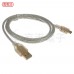 USB A公-迷你5PIN鍍金透明傳輸線1M
