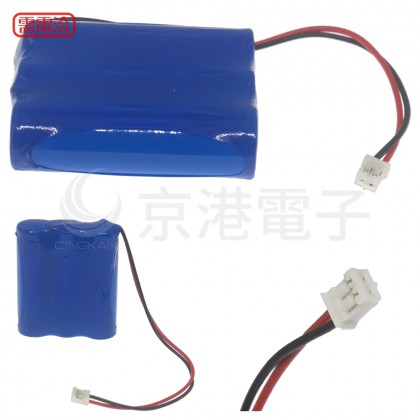 客製電池 3P-700AA(容量700MAH)+T19接頭(紅左)  出紅黑線