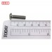 白鐵半圓頭內六角螺絲 M6*20 (10pcs/包)