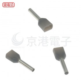 1506 雙線套歐式端子 EW0.75-10GY(灰色) KSS (100入/包)