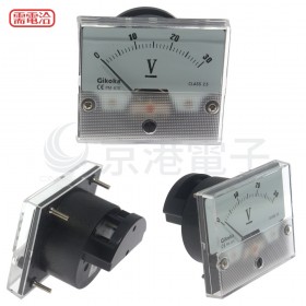 GIKOKA 直流電壓錶 DC30V 60*70