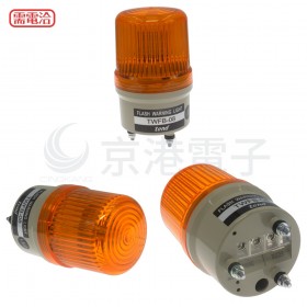 TWFB-08L1O 80mm 110V橘色閃光型LED警示燈(接線型有蜂鳴器)