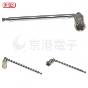 RF頭底座伸縮天線 5節全長292直徑5.2第一節73mm