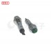 井型銅殼指示燈 AC120V LED正綠螢光
