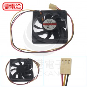 60*60*15mm 滾珠風扇  DC24V GD246015MB(2F5) 3RD+molex 2.54 3P母頭長腳 RYB