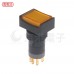 16φ長方形按鈕開關 覆歸 1A1B 33V 鎢絲燈 黃色