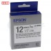 EPSON LK-4WBVN 耐久型標籤帶 白底黑字 寬度12mm
