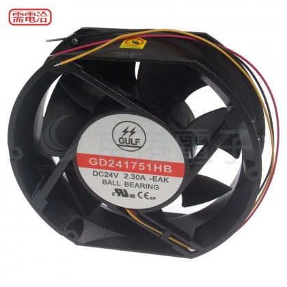 GD241751HB(2F7) 3rd 172x150x51mm 滾珠風扇 DC24V 出三線