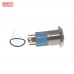 16mm不鏽鋼金屬平面中心燈有段開關-DC12V 綠光
