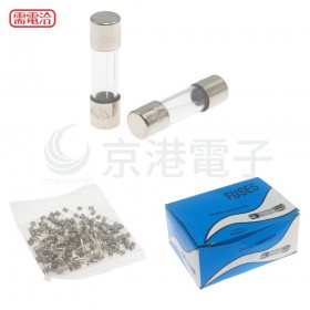 20mm 6A 250V 玻璃保險絲 快熔型 UL認證 (100pcs/盒)