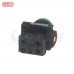 NHD 22mm 照光平頭按鈕開關-綠 1a 12V NLB22-F10GY