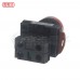 NHD 22mm 照光平頭按鈕開關-紅 1a 12V NLB22-F10RY