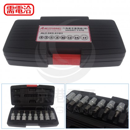 ALSTRONG 1/2吋 4分 SKS-4101 凸頭套筒組 9件組