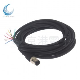 M12 8P 公頭 出線 3米線材-客製